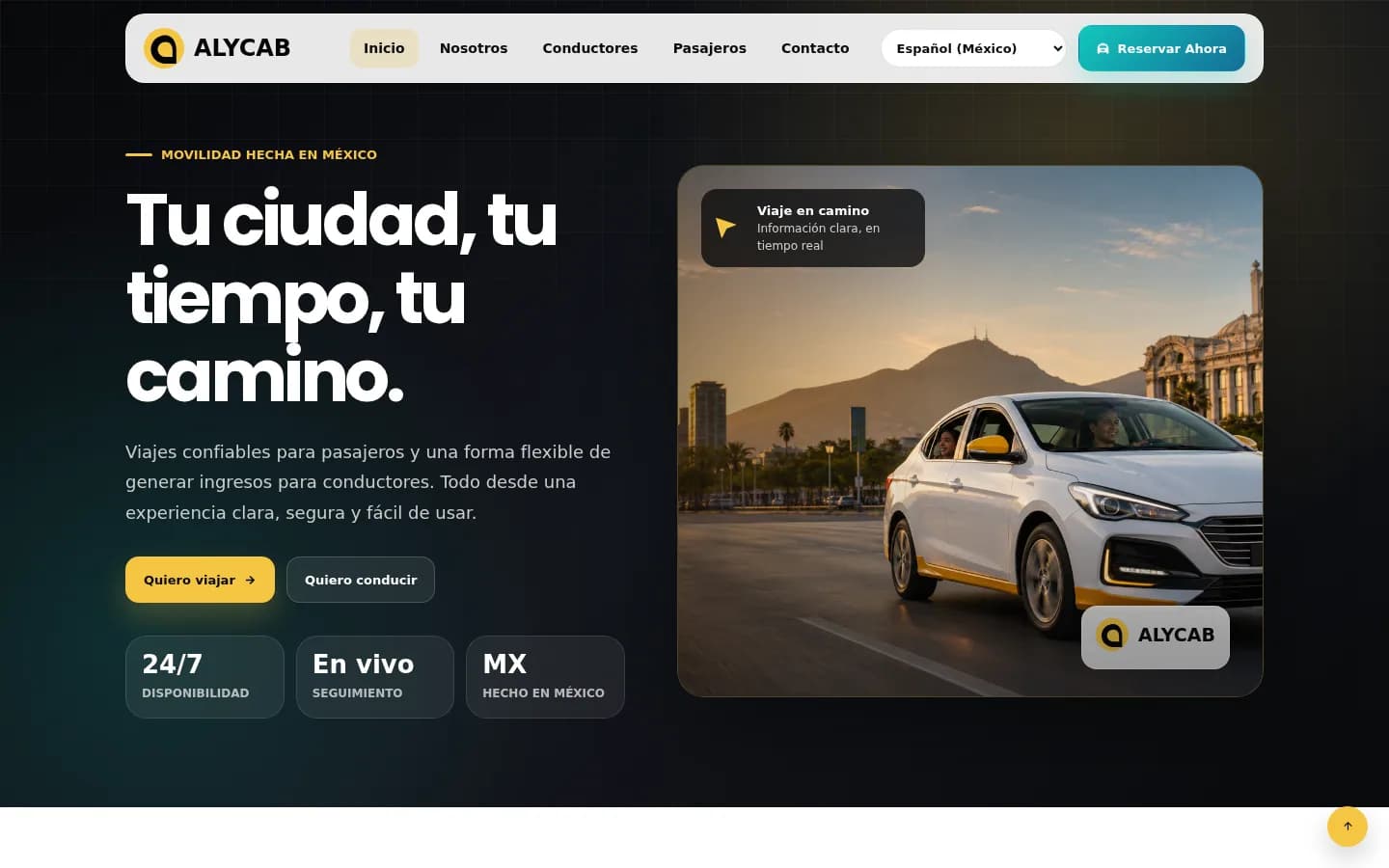 AlyCab product view