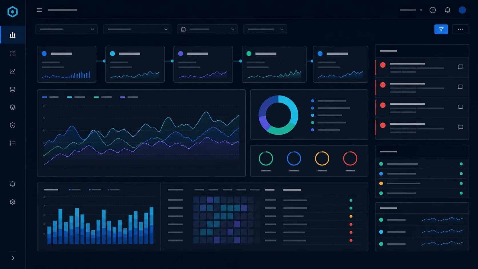Vista conceptual de Analytics Dashboards