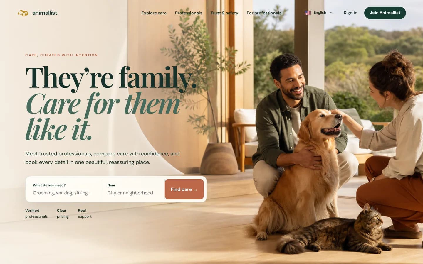 Interfaz de AnimalList