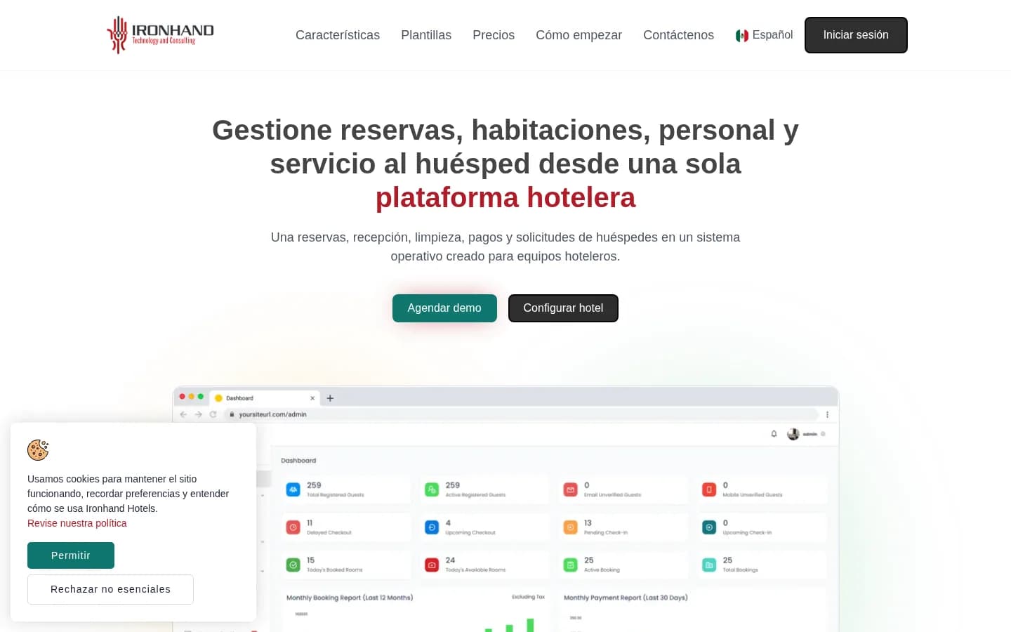 Hotel Management System product view