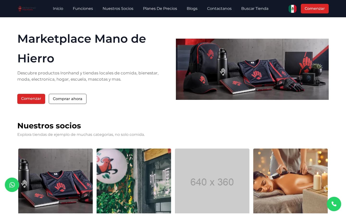 Mano de Hierro interface