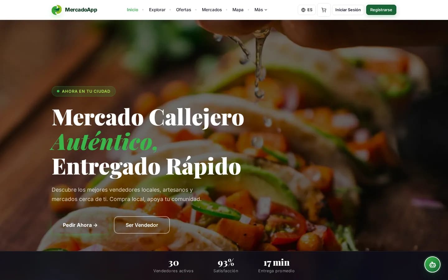 Mercados interface