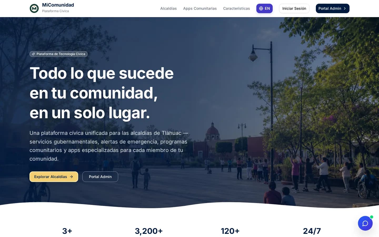 Vista de producto de Mi Comunidad