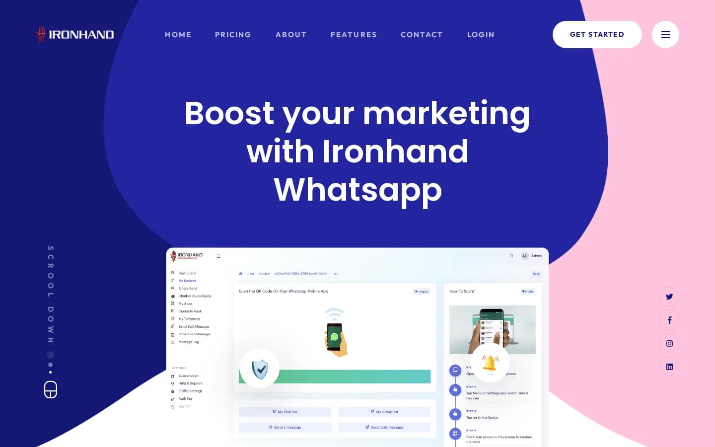 WhatsApp Automation interface